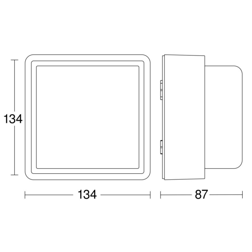 Steinel - LED ljusreglerad vägglampa L 845 C LED/9W/230V 3000K IP44 antracit