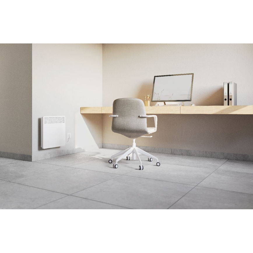 Stiebel Eltron - Väggkonvektor med LCD-skärm och elektronisk termostat 2000W/230V IP24