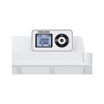 Stiebel Eltron - Väggkonvektor med LCD-skärm och elektronisk termostat 2500W/230V IP24