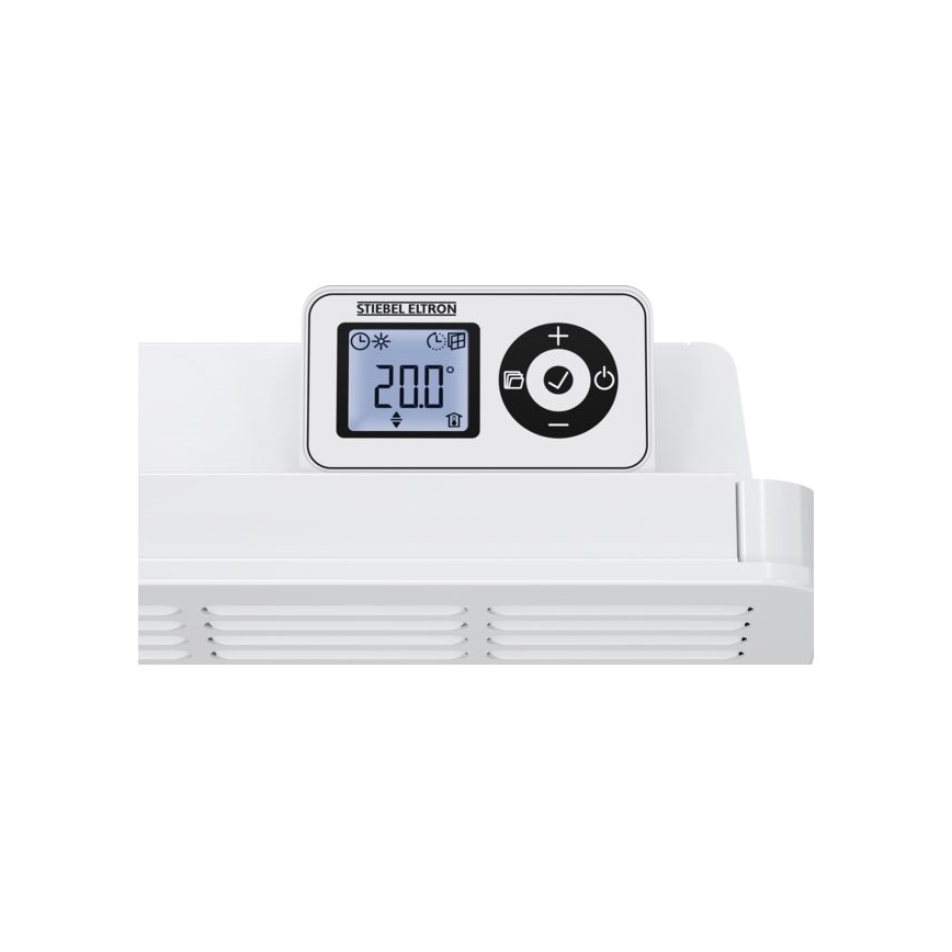 Stiebel Eltron - Väggkonvektor med LCD-skärm och elektronisk termostat 500W/230V IP24