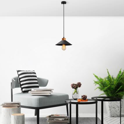 Stilren takpendel på sladd MANAVGAT 1xE27/40W/230V svart/brun