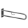 Stödhandtag 10,3x25,3 cm rostfritt stål/silver