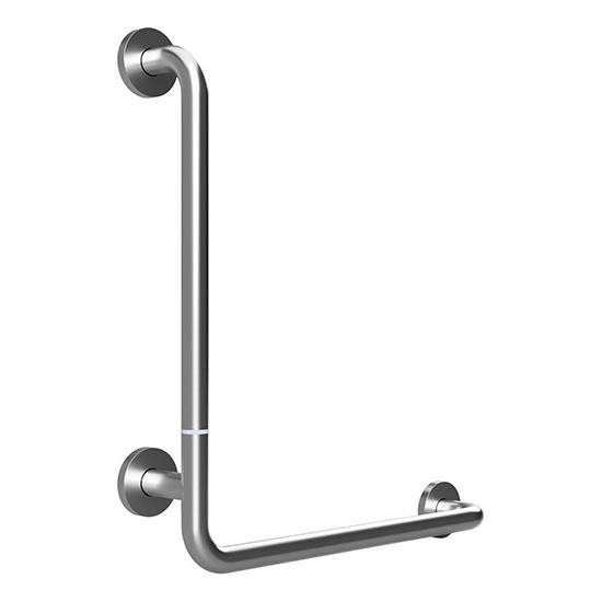 Stödhandtag 63x68 cm rostfritt stål/silverfärgad