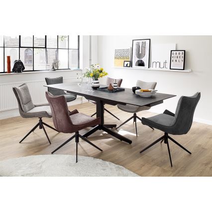 Stol ZAIRA 1 st brun/röd