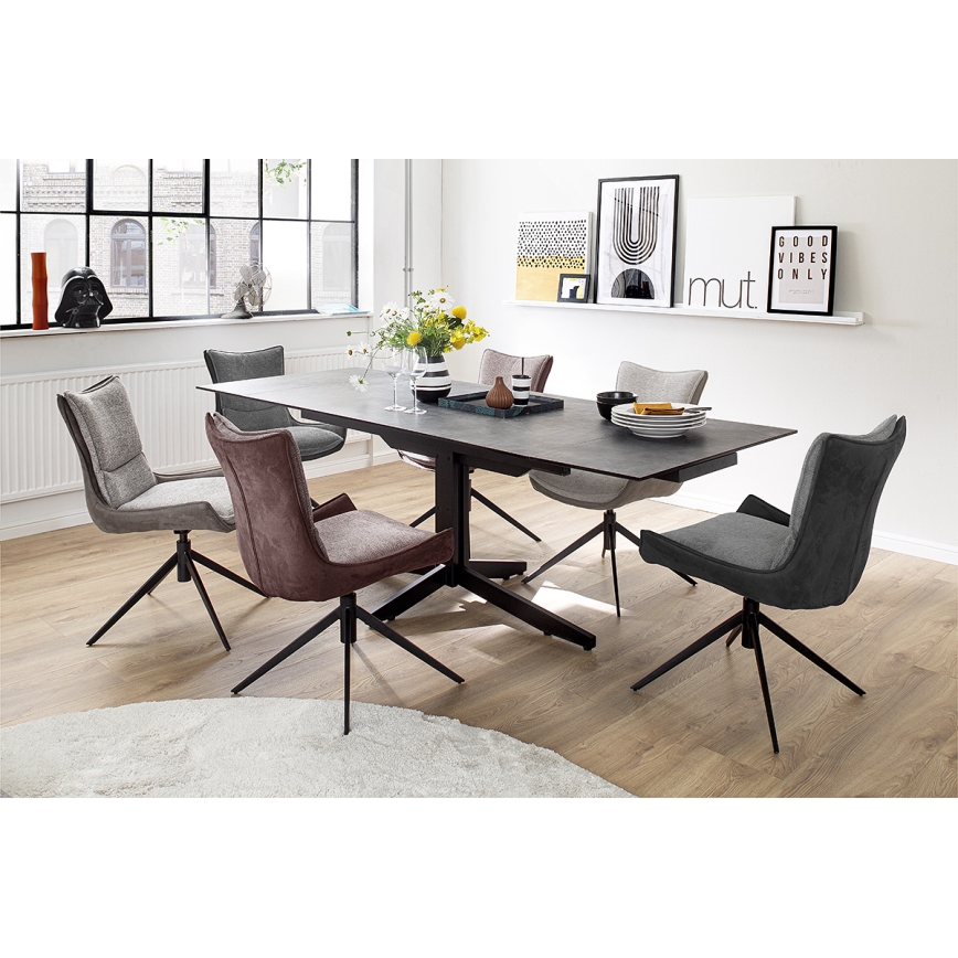 Stol ZAIRA 1 st brun/röd