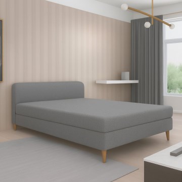 Stoppad dagbädd BRISBANE 110x200 cm grå