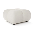 Stoppad puff ALMADA 72x72 cm beige