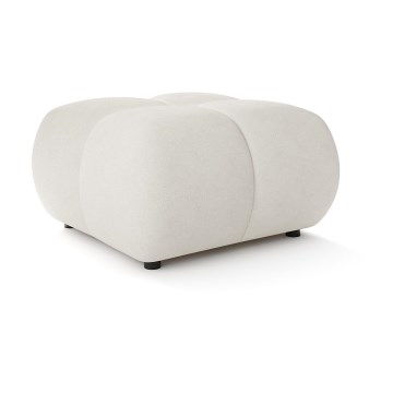 Stoppad puff ALMADA 72x72 cm beige