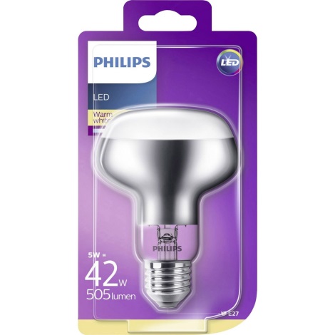 Strålkastare LED-lampa Philips R80 E27/5W/230V