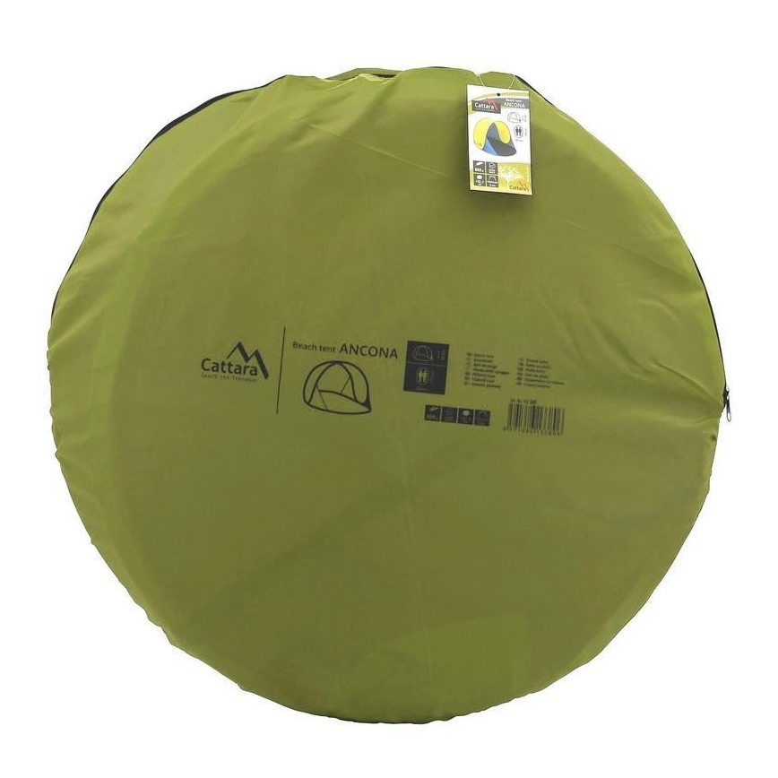 Strandtält blå/gul 120x195 cm