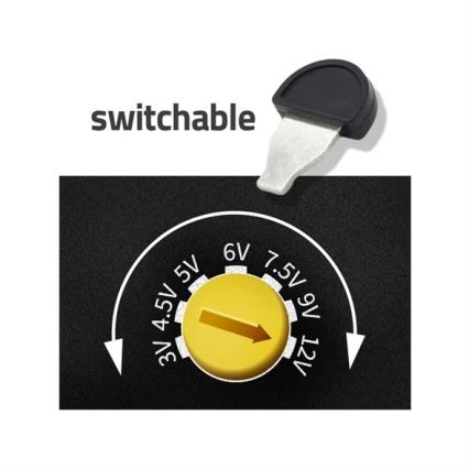 Strömadapter 600 mA 3-12V