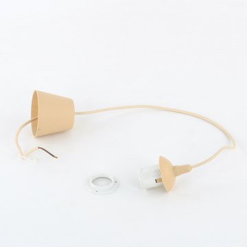 Strömkabel EDI 1xE27/60W/230V 90 cm beige