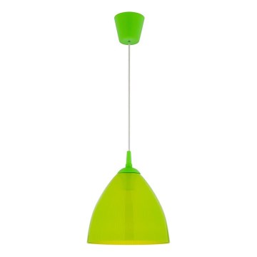 Strömkabel EDI 1xE27/60W/230V 90 cm grön