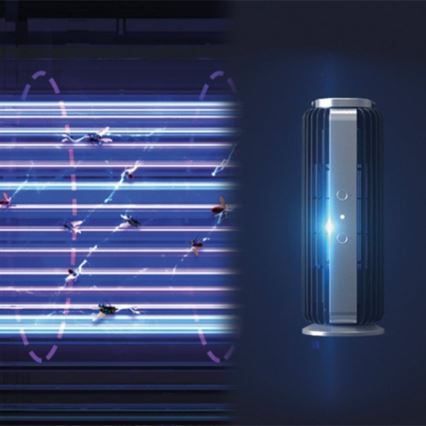 Stylies - AURIGA UV-A ljusfälla för myggbekämpning, 8W/230V, 60 m²
