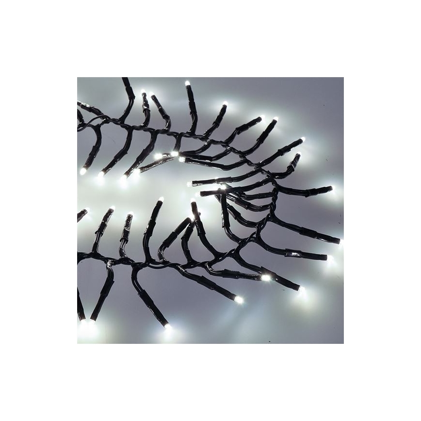 LED utomhus julkedja  576xLED/8 funktioner 8m IP44 kall vit  + Fjärrkontroll