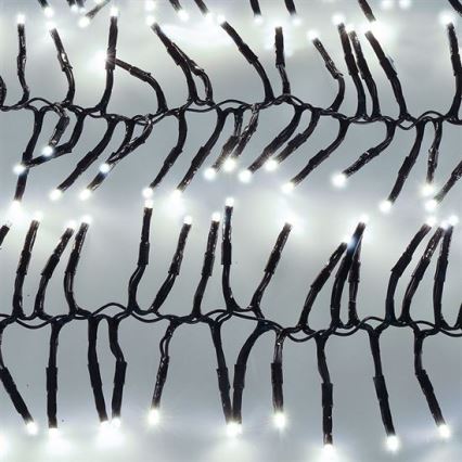 LED utomhus julkedja  576xLED/8 funktioner 8m IP44 kall vit  + Fjärrkontroll