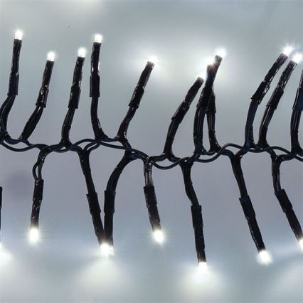 LED utomhus julkedja  576xLED/8 funktioner 8m IP44 kall vit  + Fjärrkontroll