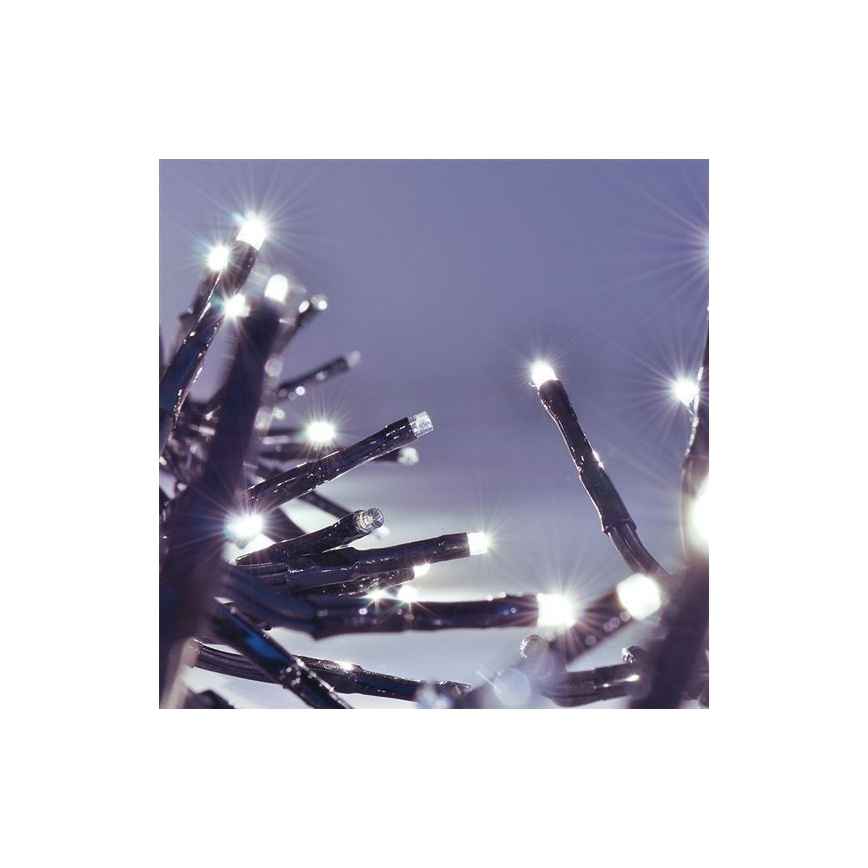 LED utomhus julkedja  576xLED/8 funktioner 8m IP44 kall vit  + Fjärrkontroll