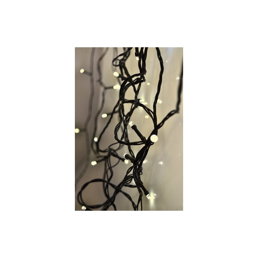 LED utomhus julkedja  50xLED/8 funktioner 8m IP44 varm vit 