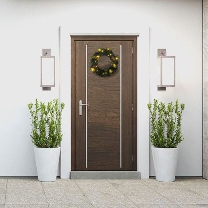 LED Utomhus  Julkrans 15xLED/3xAA IP44