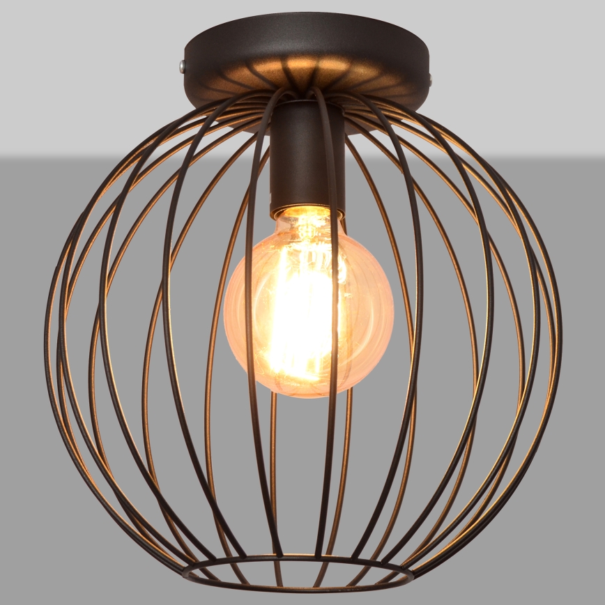 Surface-mounted ljuskrona MERCURE 1xE27/15W/230V d. 30 cm svart