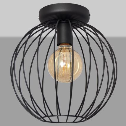 Surface-mounted ljuskrona MERCURE 1xE27/15W/230V d. 30 cm svart