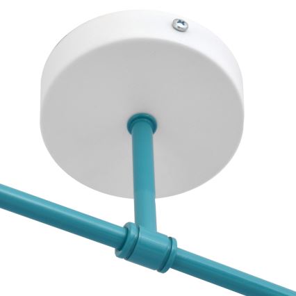 Surface-mounted takkrona  CAMBRIDGE 2xE27/15W/230V blå 