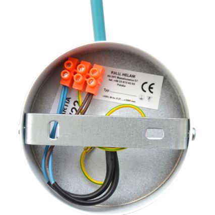 Surface-mounted takkrona  CAMBRIDGE 2xE27/15W/230V blå 