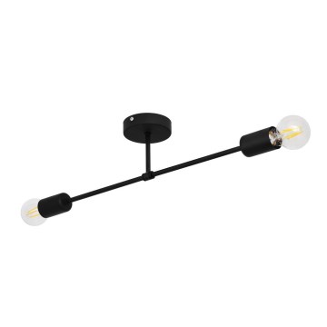 Surface-mounted takkrona  CAMBRIDGE 2xE27/15W/230V svart 