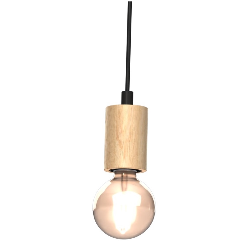 Surface-mounted takkrona  VIGA 5xE27/60W/230V trä 