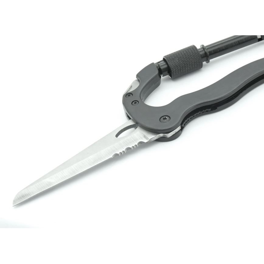 Svart multifunktionell aluminiumkarbinhake med låsning