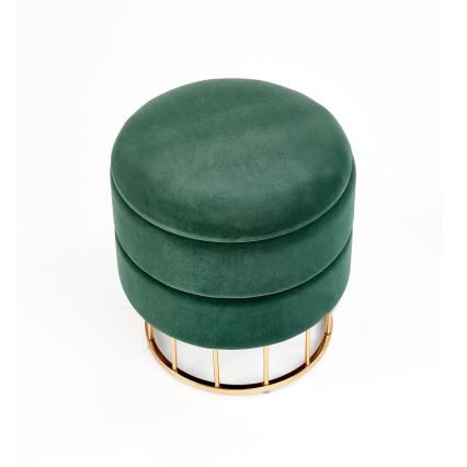 Taburett MINTY diameter 37 cm grön/guld