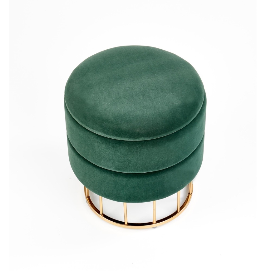 Taburett MINTY diameter 37 cm grön/guld