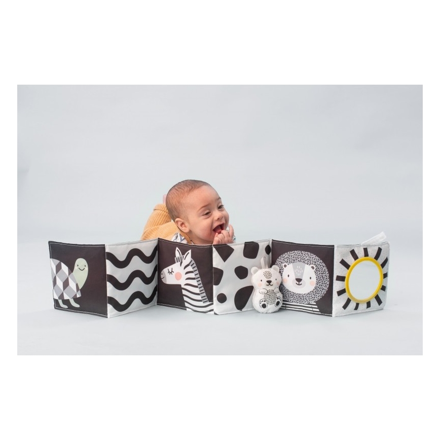 Taf Toys - Barntextilbok 3-i-1 savann