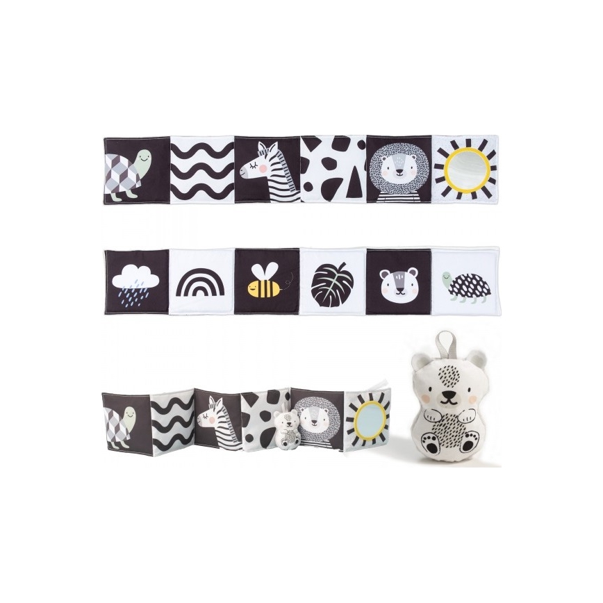 Taf Toys - Barntextilbok 3-i-1 savann