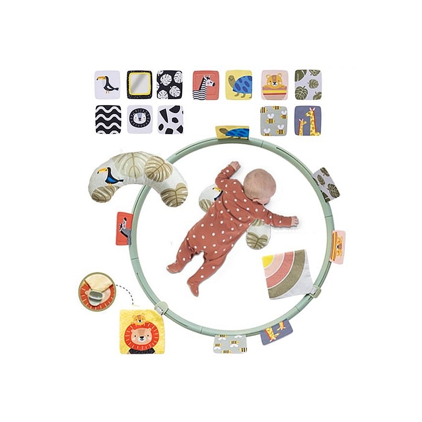 Taf Toys - Interaktiv lekmatta Ø 90 cm savann