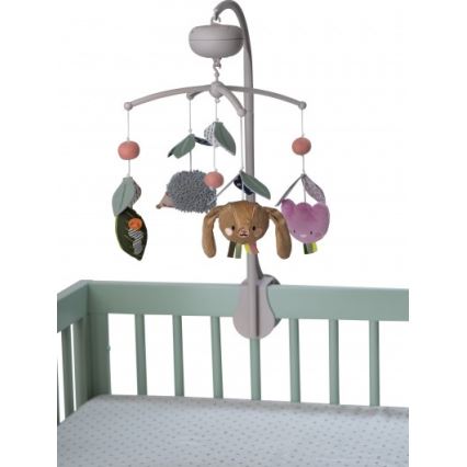 Taf Toys - Musikalisk spjälsängsmobil Trädgård 3xAAA