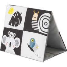 Taf Toys - Tygbarnbok med spegel svart