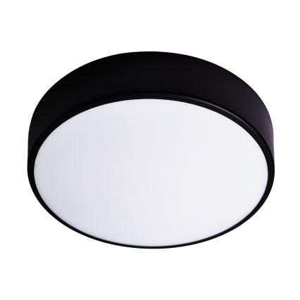 Takarmatur för badrum med sensor CLEO, 3x E27/24W, 230V, Ø 40 cm, svart, IP54