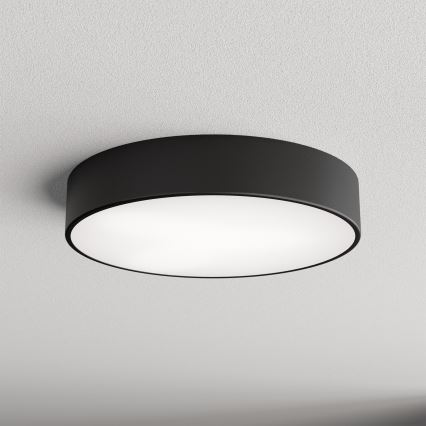 Takarmatur för badrum med sensor CLEO, 3x E27/24W, 230V, Ø 40 cm, svart, IP54