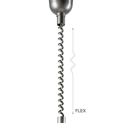 Nedhissbar taklampa CHIARA 1xE27/60W/230V silver/beige/bok