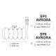 Takbelysning AURORA 5xE27/60W/230V