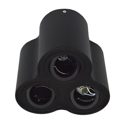 Takbelysning BAROCO 3xGU10/30W/230V svart