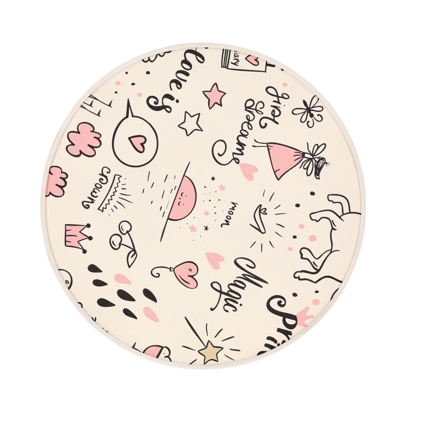 Takbelysning för barn KIDDY 2xE27/40W/230V beige/rosa