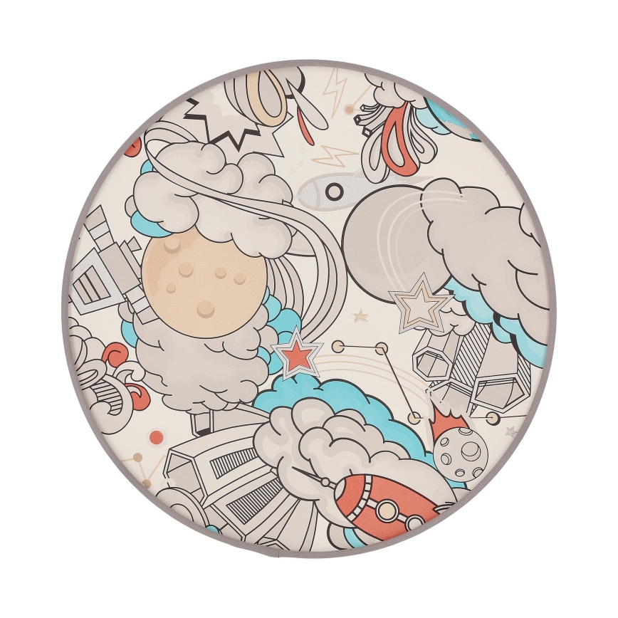 Takbelysning för barn KIDDY 2xE27/40W/230V vit/beige