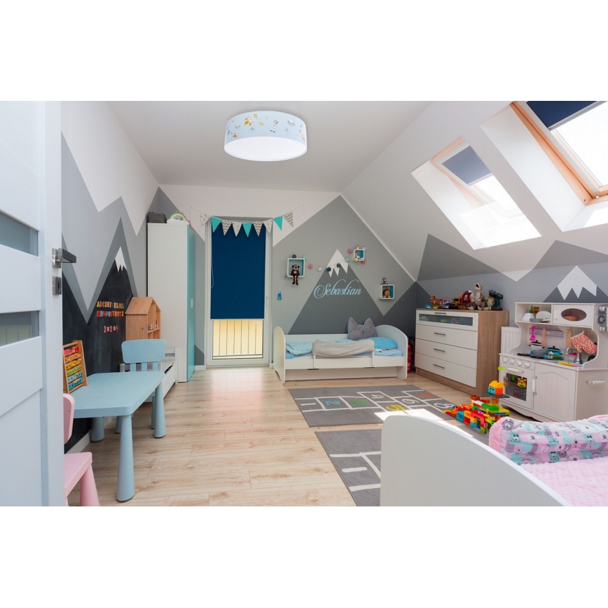 Takbelysning för barn SWEET DREAMS 2xE27/60W/230V diameter 40 cm