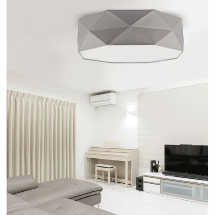 Takbelysning KANTOOR 4xE27/60W/230V grå