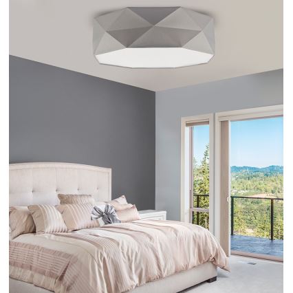 Takbelysning KANTOOR 4xE27/60W/230V grå