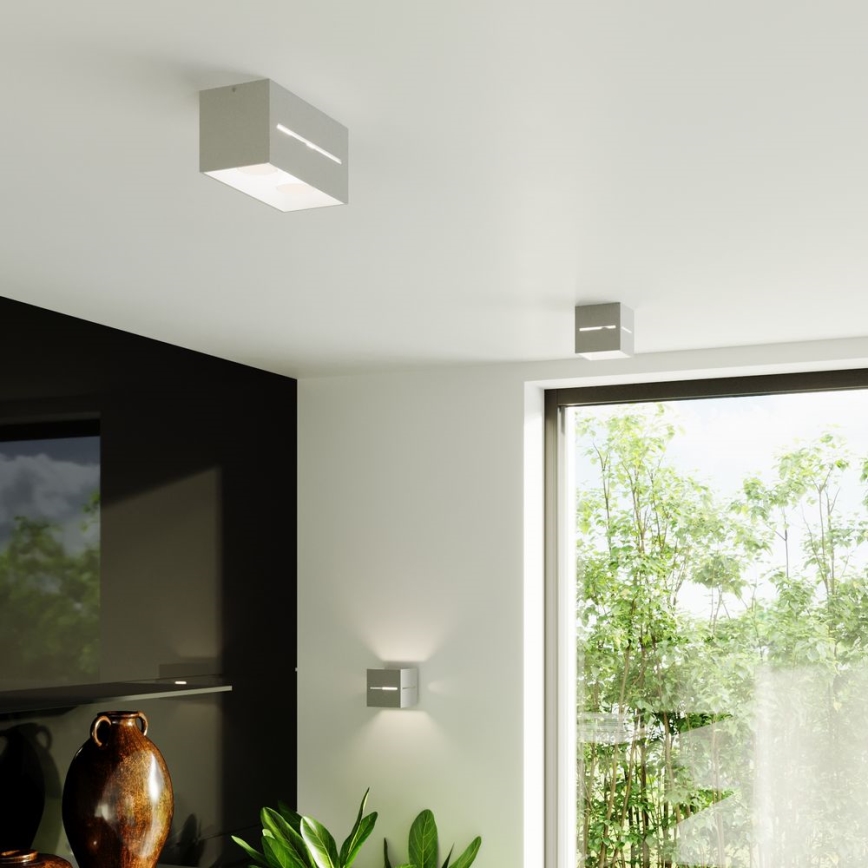 Takbelysning LOBO 2xGU10/40W/230V grå