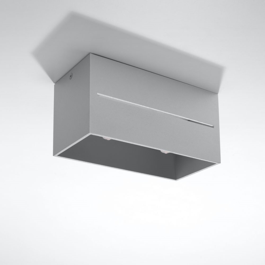 Takbelysning LOBO 2xGU10/40W/230V grå